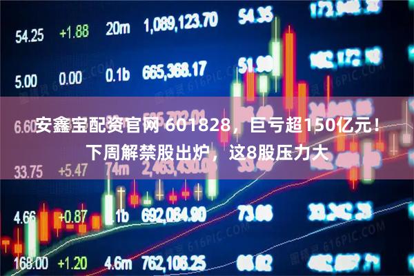 安鑫宝配资官网 601828，巨亏超150亿元！下周解禁股出炉，这8股压力大