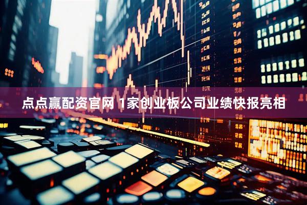 点点赢配资官网 1家创业板公司业绩快报亮相