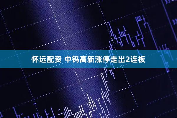 怀远配资 中钨高新涨停走出2连板